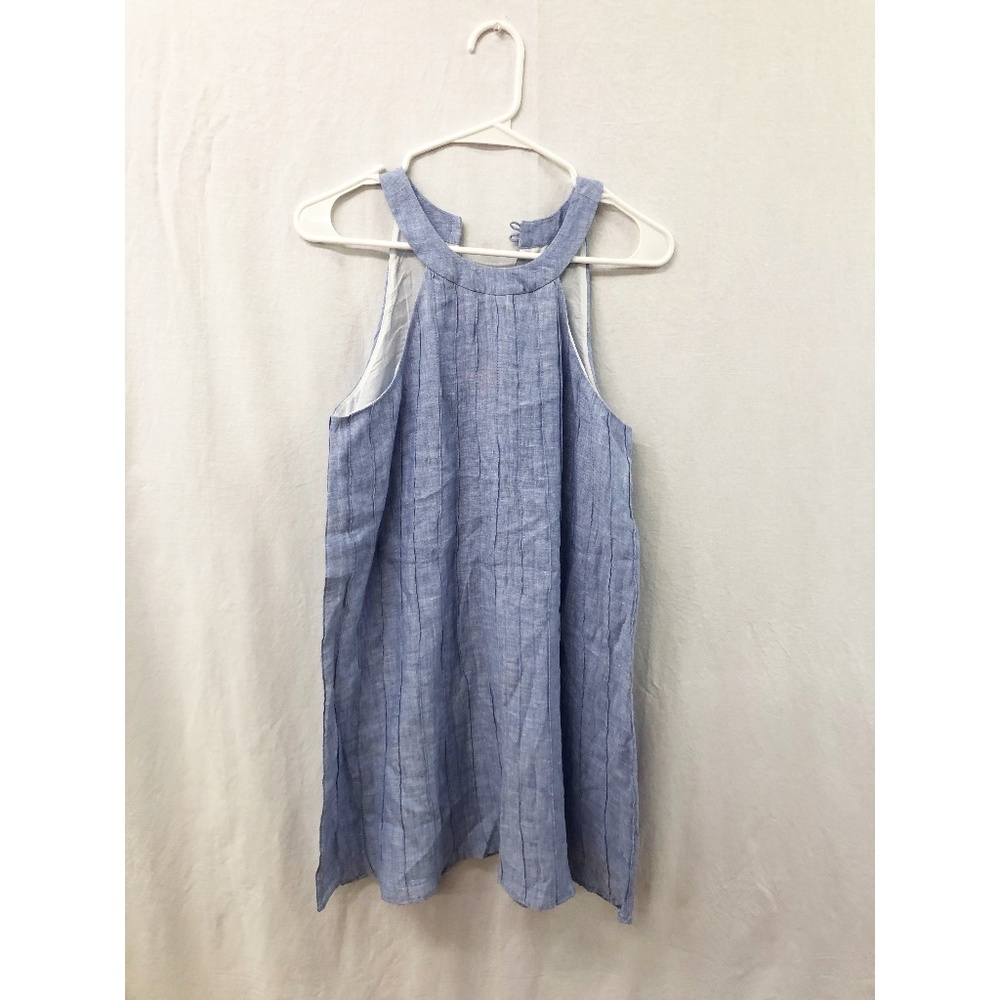 Island Company Blue Striped Dress